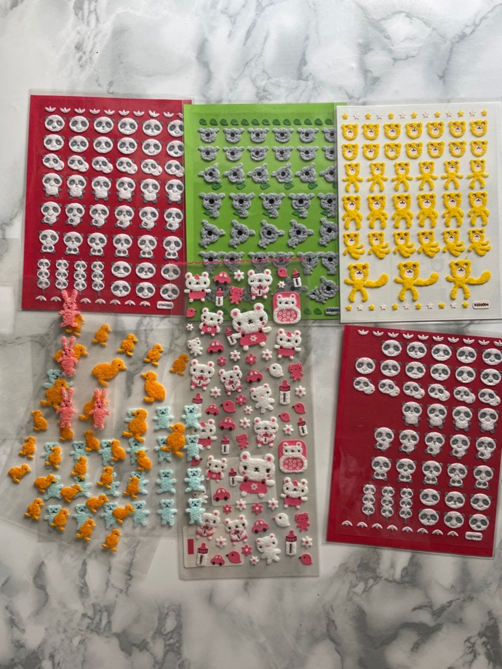 Vintage FLUFFY sticker LOT